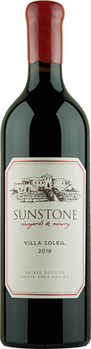 Bottle of Sunstone 2018 Villa Soleil