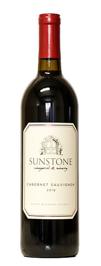 Bottle of Sunstone 2018 Cabernet Sauvignon, SBC