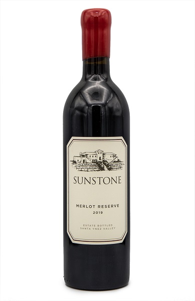 Bottle of Sunstone 2019 Merlot Reserve, Estate