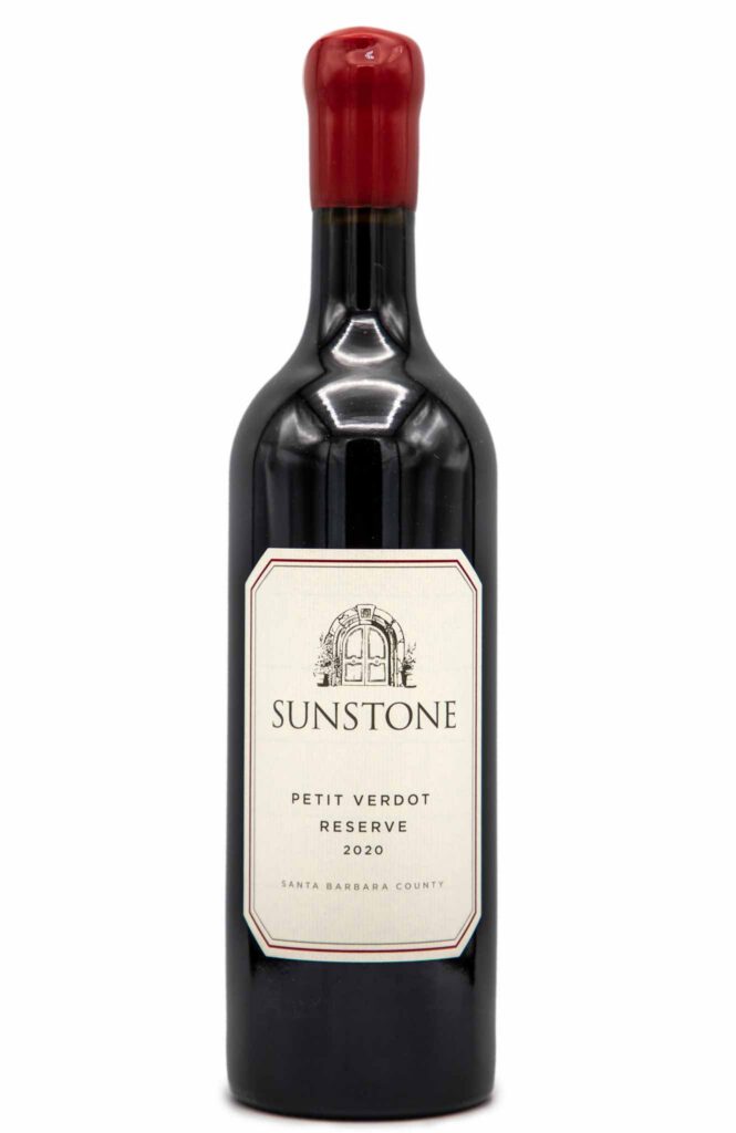Bottle of Sunstone 2020 Petit Verdot Reserve