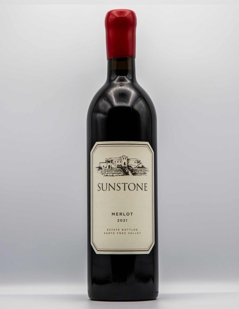 Bottle of Sunstone 2021 Merlot, Estate