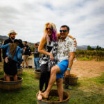 A photograph from STOMP 2022, Sunstone’s annual harvest celebration