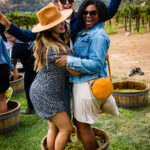 A photograph from STOMP 2022, Sunstone’s annual harvest celebration