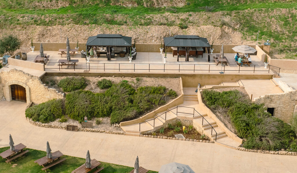 Cavetop Terrace event space at Sunstone Winery