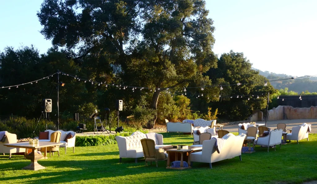 Grand Lawn event space at Sunstone Winery