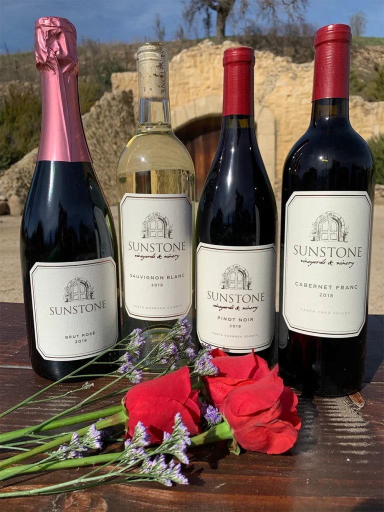 The Sunstone Valentine’s dinner wine pairings four-pack